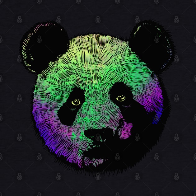 Awesome Colored Panda by barmalisiRTB